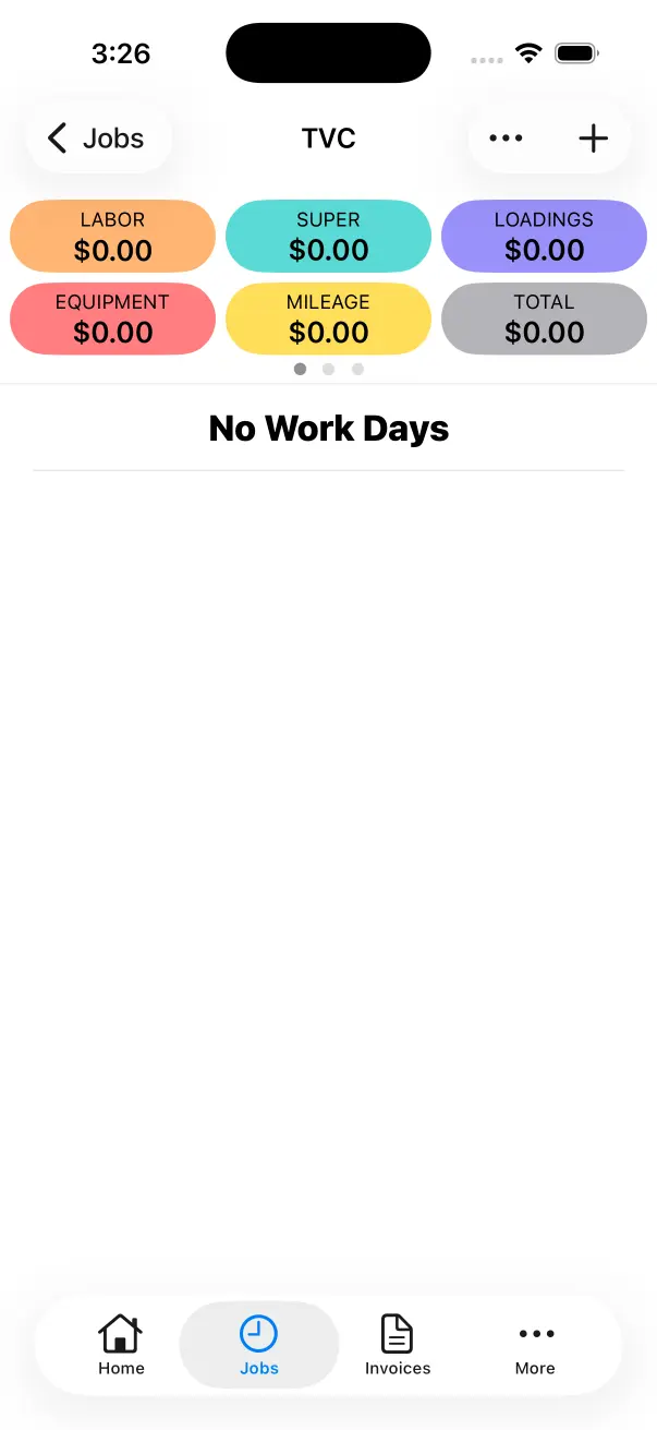 Go to the Work Day List