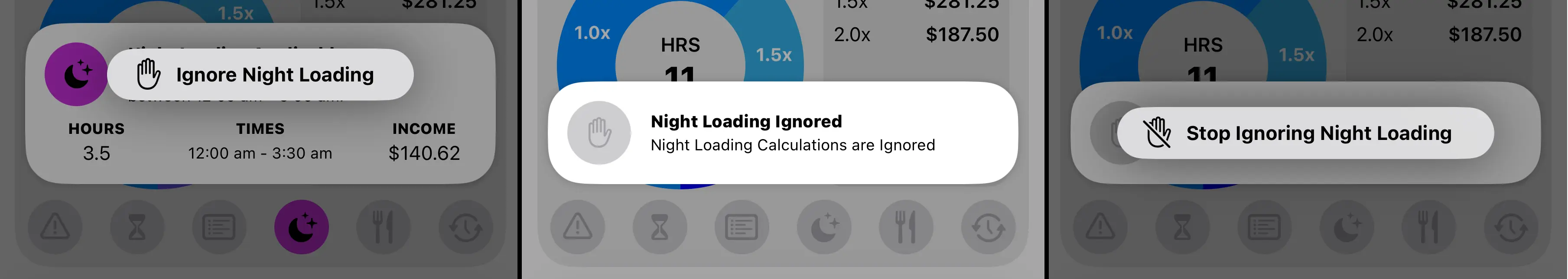 Ignore Night Loadings