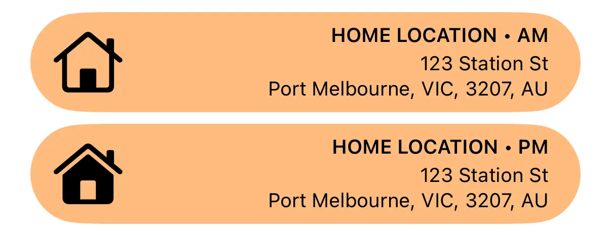 Set as Default Home Location
