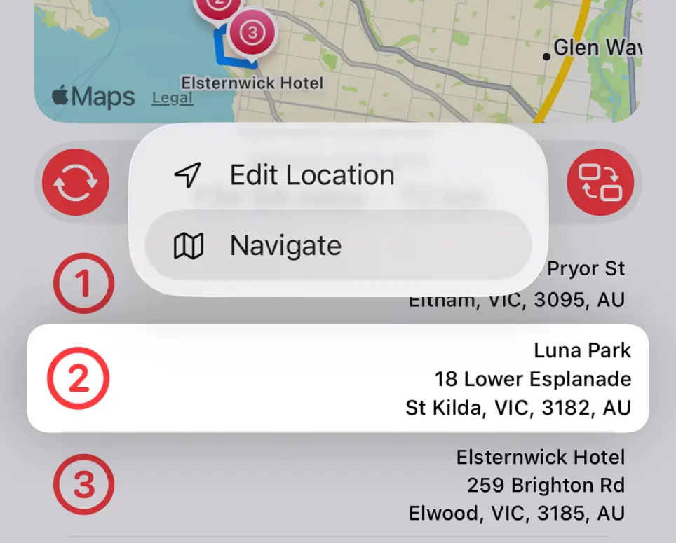 Navigate to Locations from Location Summary