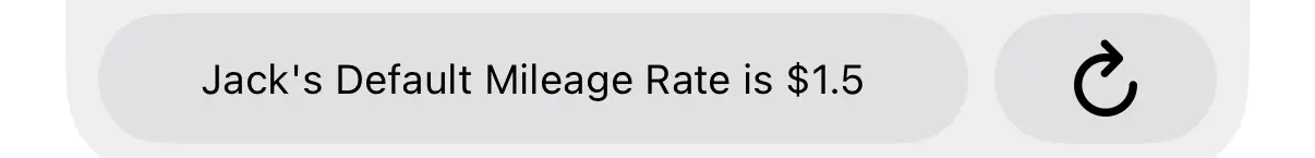 Default Mileage Rate