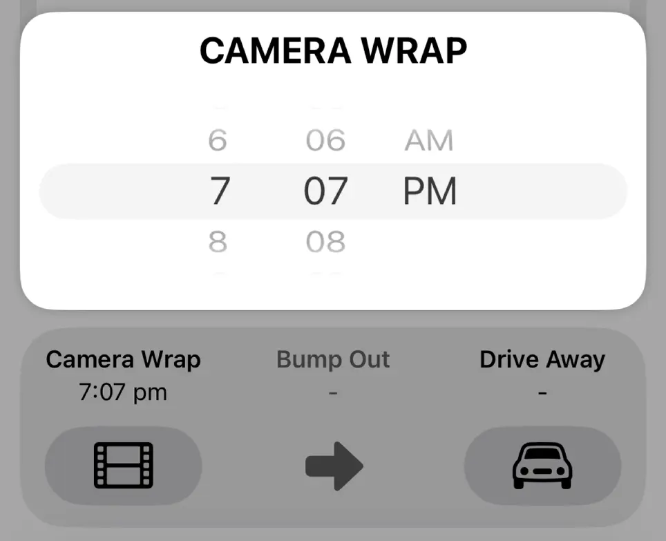 Set Camera Wrap Manually