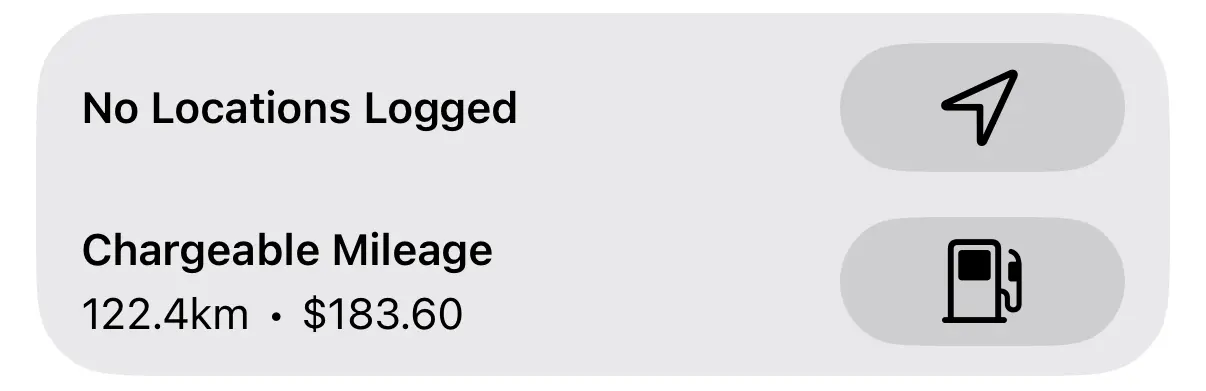 Logging Chargeable Mileage